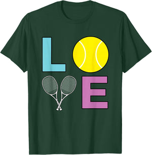 I Love Tennis - Tennis Player Small T-Shirt - T-Shirt | Forest