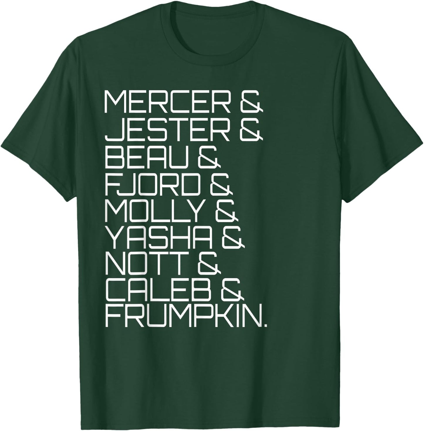 Character List Second Campaign Shirt T-Shirt - T-Shirt | Forest
