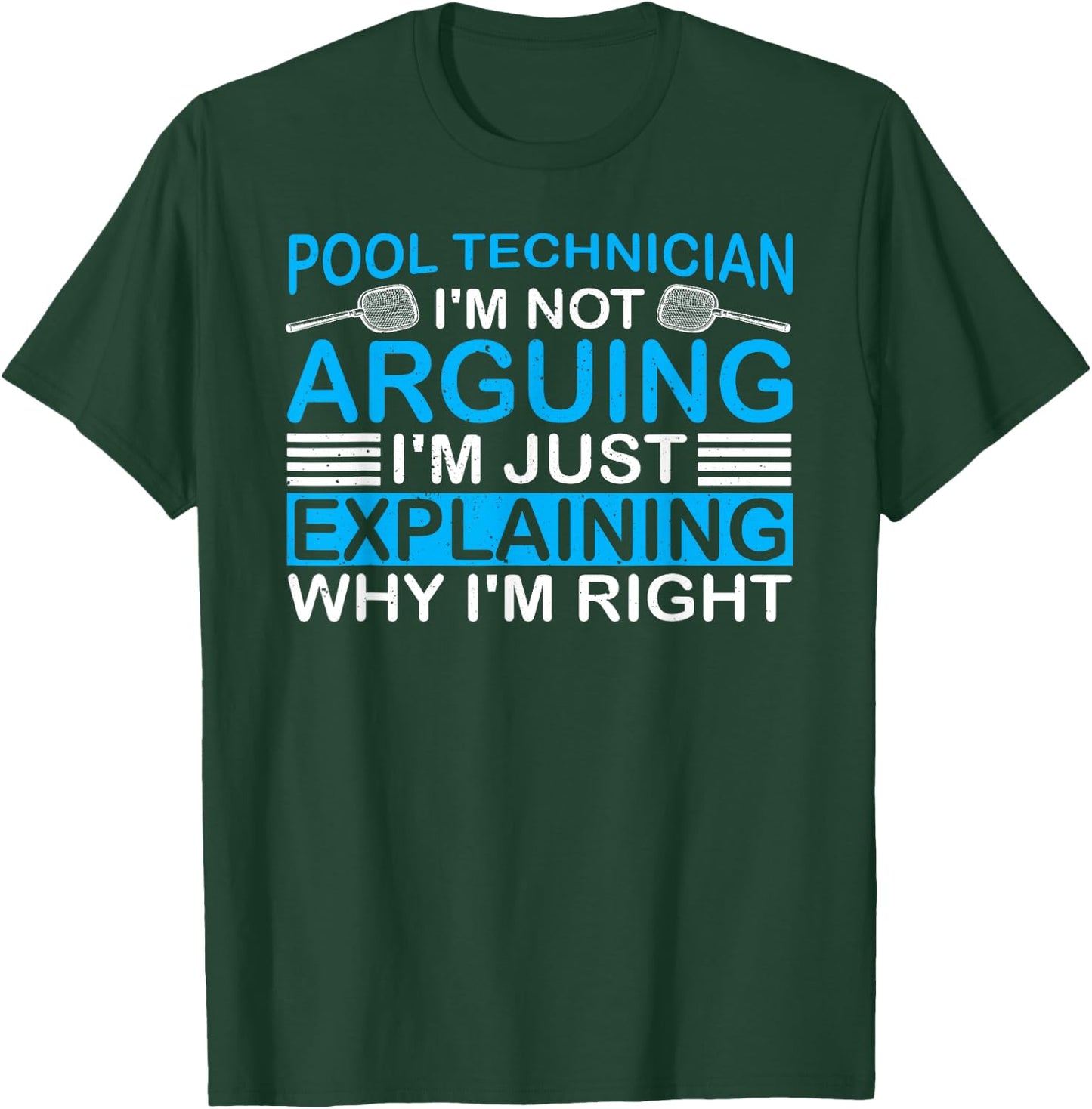 Funny Pool Technician Saying Pool Tech Repair Services T-Shirt - T-Shirt | Forest