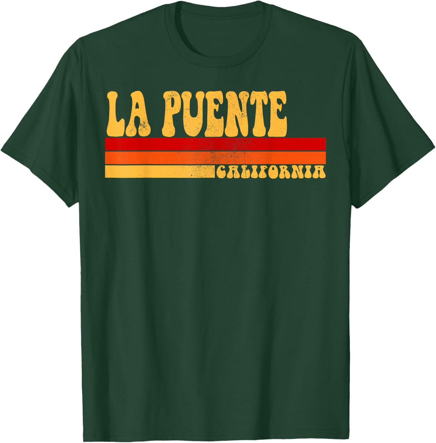 LA PUENTE California City Vintage Roots Retro Design 70s 80s T-Shirt - T-Shirt | Forest