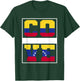 Half Colombian Venezuelan Mixed Heritage Colombia Venezuela T-Shirt - T-Shirt | Forest