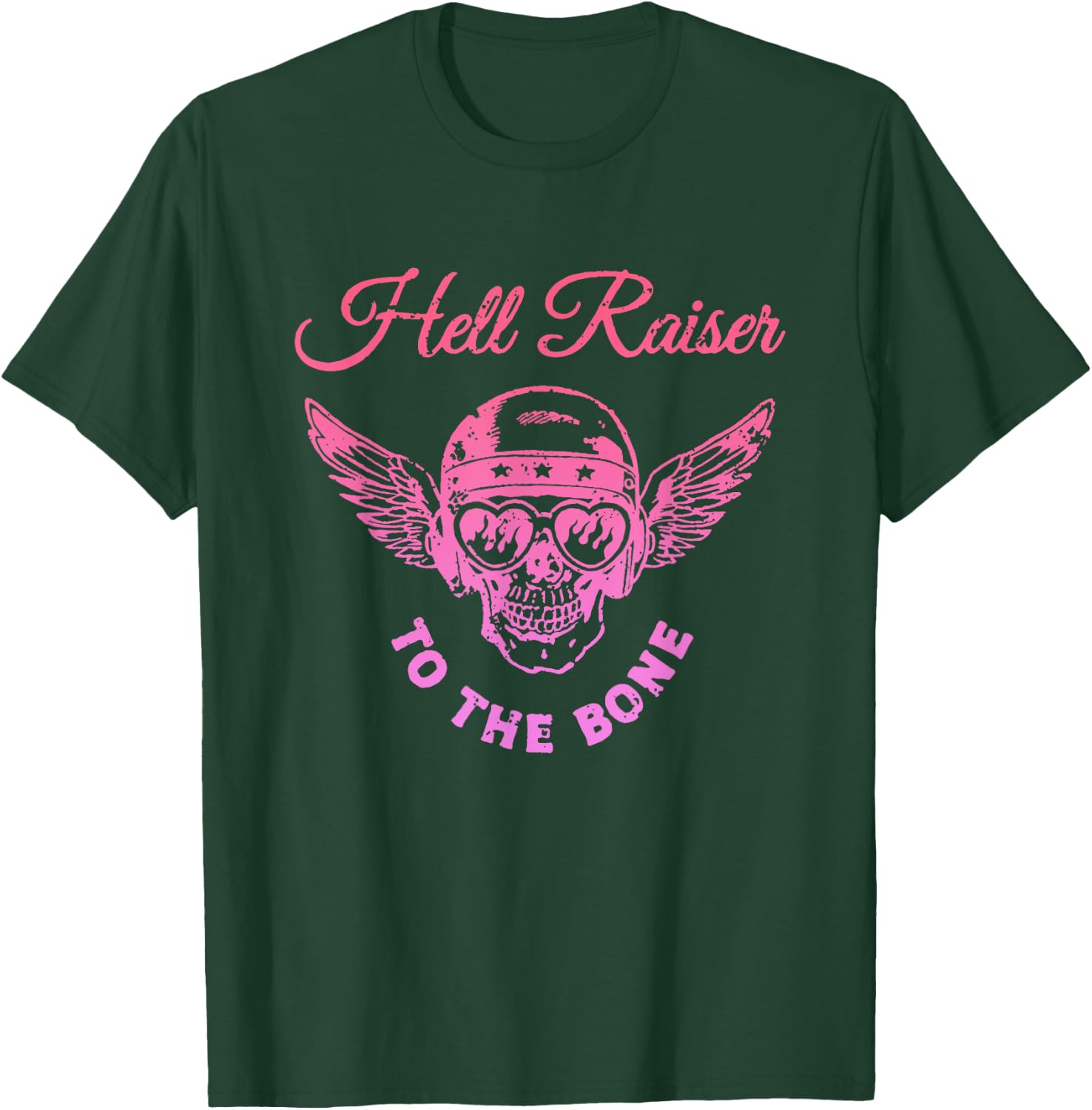 Hell Raiser To The Bone Skeleton Design T-Shirt - T-Shirt | Forest