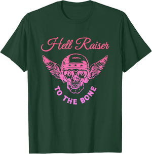 Hell Raiser To The Bone Skeleton Design T-Shirt - T-Shirt | Forest