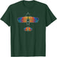 The Rainbow Eagle: Aerobatic Biplane Airplane FRONT ONLY T-Shirt - T-Shirt | Forest