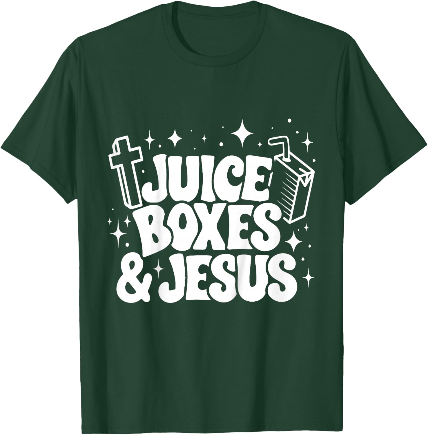 Kids A Juice boxes Saved My Life & Jesus Diabetes Awareness T-Shirt - T-Shirt | Forest