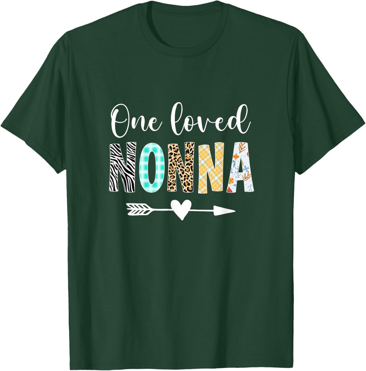 Nonna Women Cute Design One Loved Nonna Mother's Day T-Shirt - T-Shirt | Forest