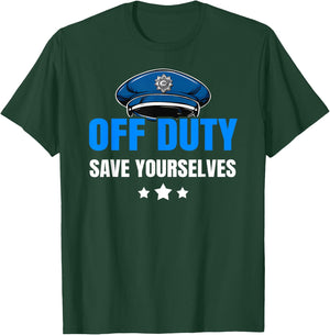 Funny Police Officer Policeman Cop Gift: & T-Shirt - T-Shirt | Forest
