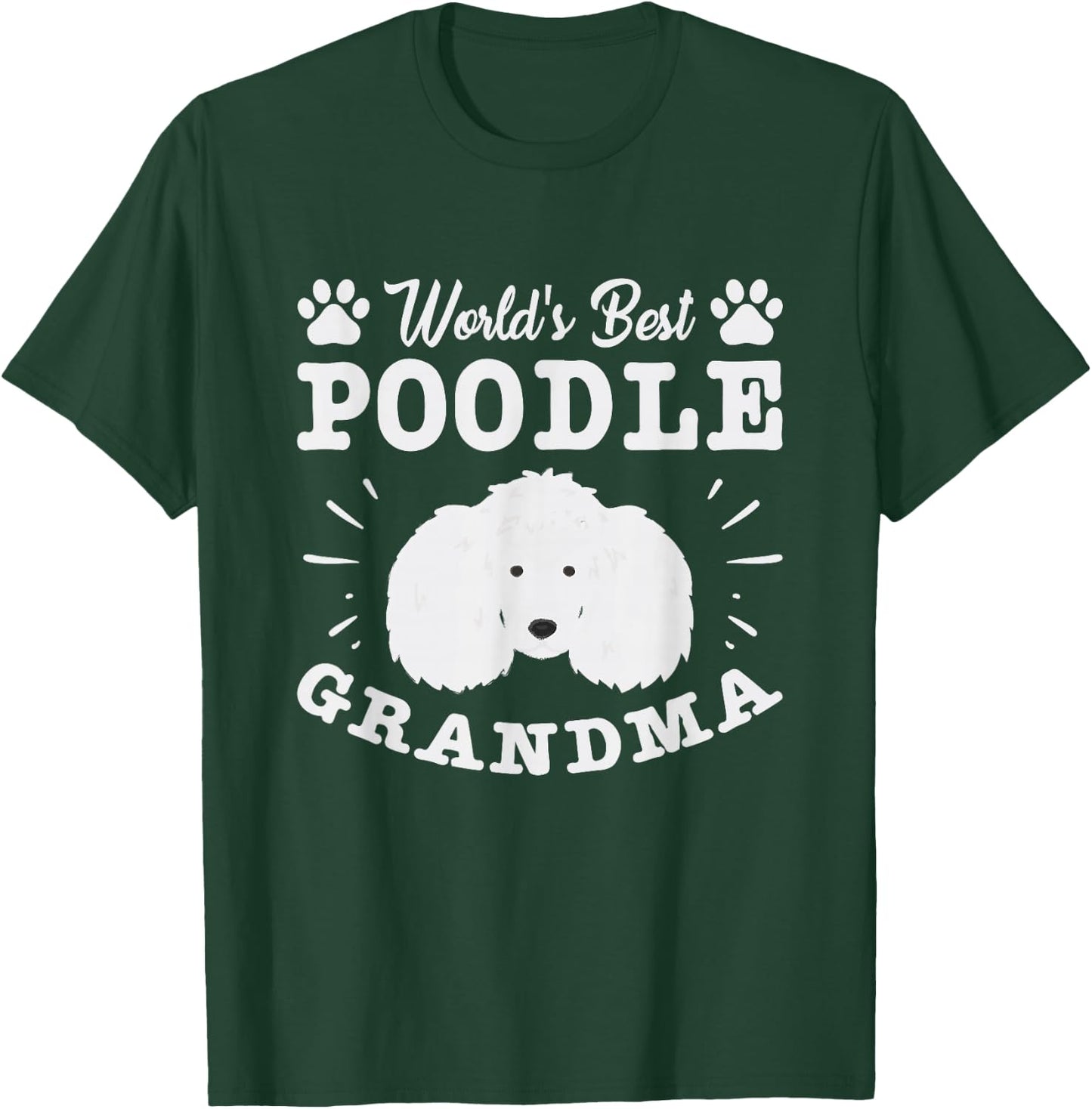 Worlds Best Poodle Grandma Poodle T-Shirt - T-Shirt | Forest