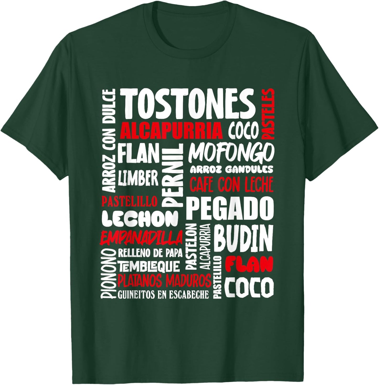Puerto Rican Food Puerto Rico Foodie Chef T-Shirt - T-Shirt | Forest