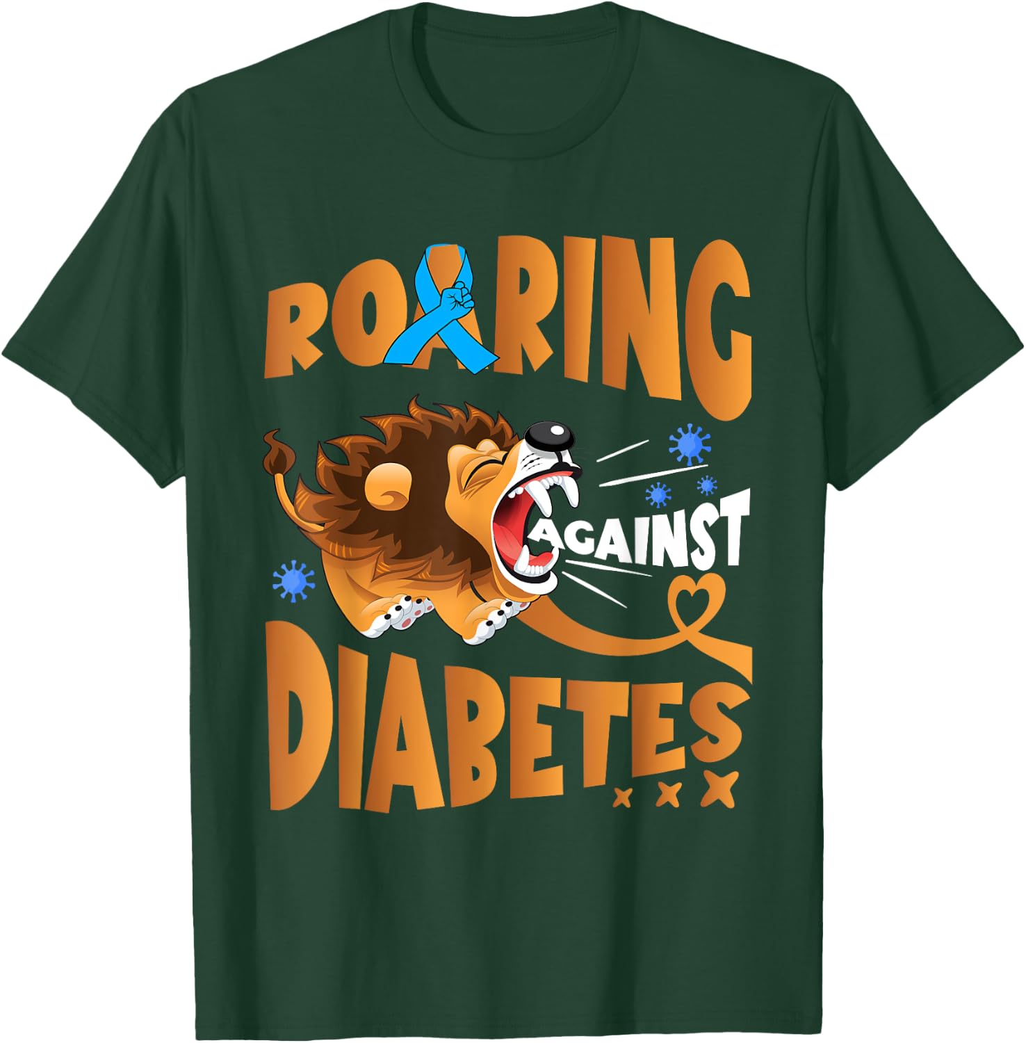 Diabetes Awareness Lion Insulin Diabetic Toddler Kids T-Shirt - T-Shirt | Forest