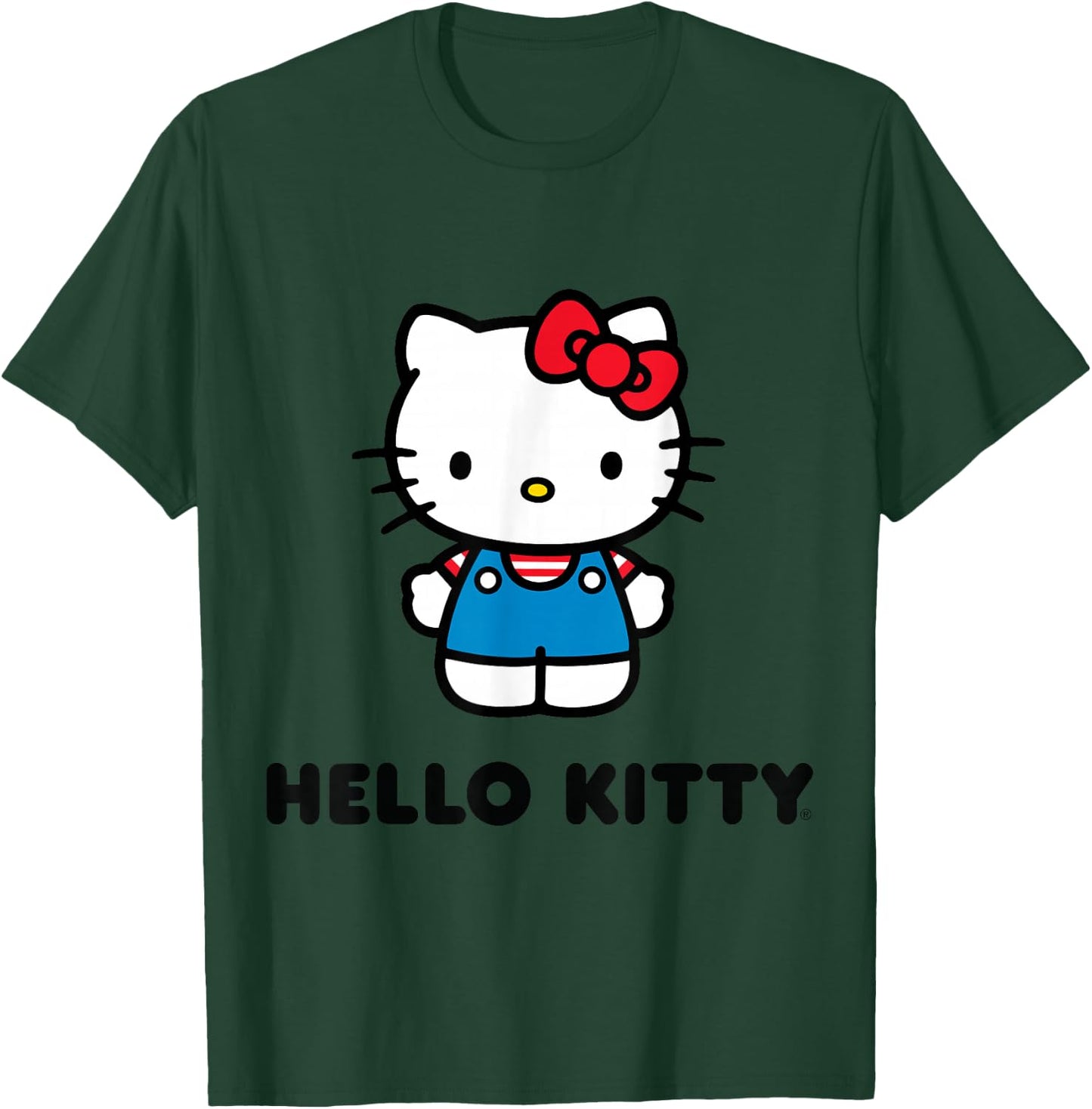 SANRIO Hello Kitty Character Front and Back , Grey T-Shirt - T-Shirt | Forest