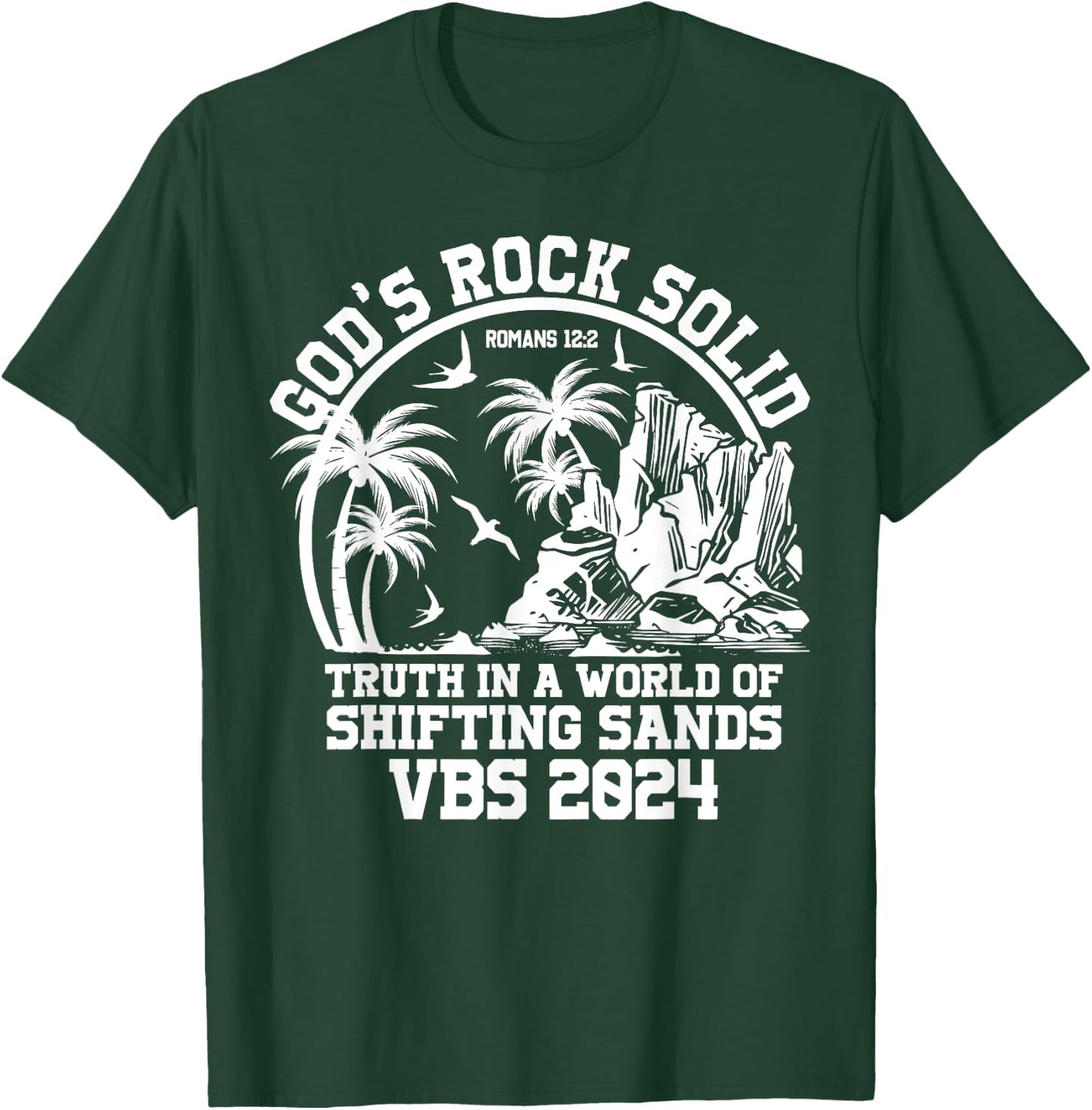 God's Rock Solid VBS 2024 Vacation Bible School T-Shirt - T-Shirt | Forest