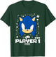 Sonic The Hedgehog Valentine's Day Player 1 Sonic Big Face T-Shirt - T-Shirt | Forest
