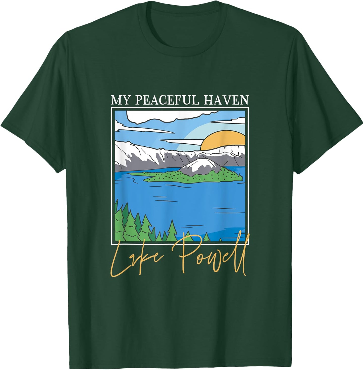 Peacefulness at Lake Powell T-Shirt - T-Shirt | Forest