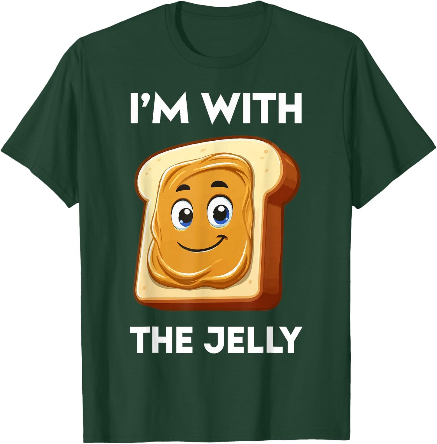 I'm with Jelly Just Married Couple Funny Honeymoon T-Shirt - T-Shirt | Forest