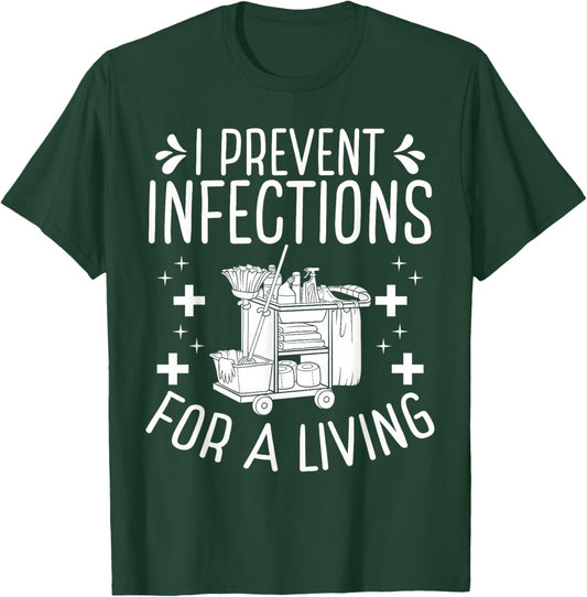 EVS Worker Environmental Service Technician EVS Tech T-Shirt - T-Shirt | Forest