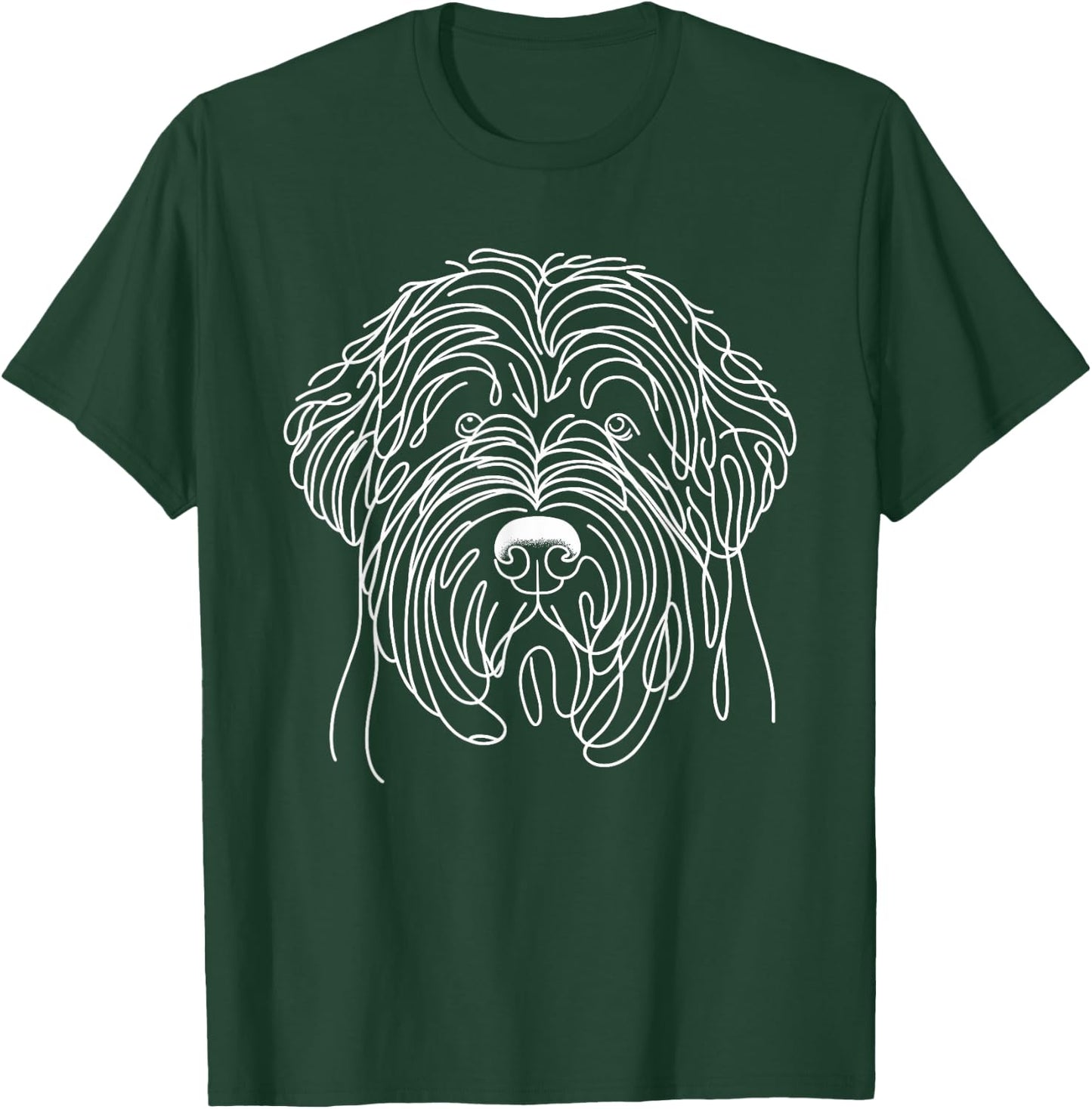 Line Art Bouvier Des Flandres T-Shirt - T-Shirt | Forest