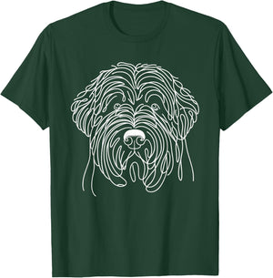 Line Art Bouvier Des Flandres T-Shirt - T-Shirt | Forest