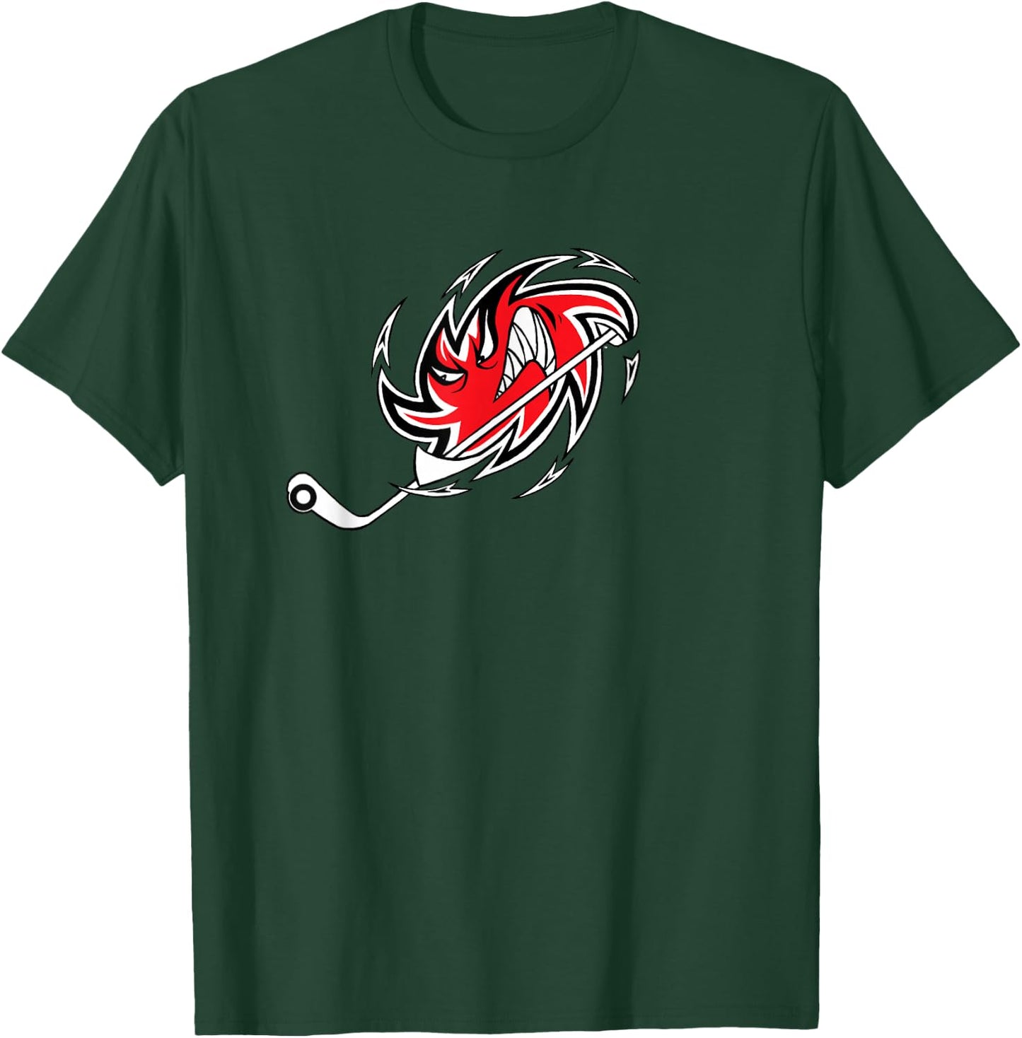 Monster Hurricane Storm Hockey Logo T-Shirt - T-Shirt | Forest