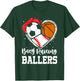 Busy Raising Ballers Funny Baseball Soccer Basketball Mom T-Shirt - T-Shirt | Forest