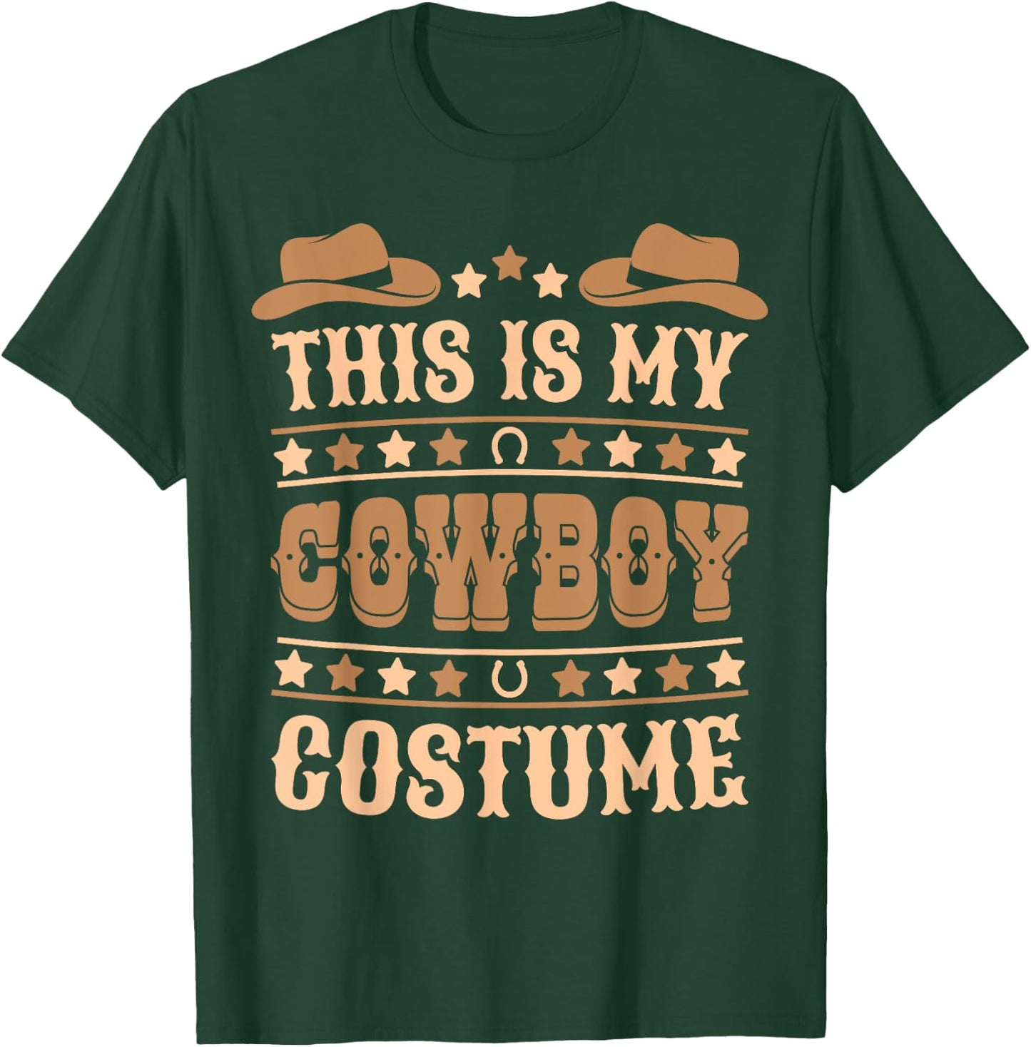Cute Cowboy Western Cowboy Outfit Men Boy Kid Cowboy Costume T-Shirt - T-Shirt | Forest