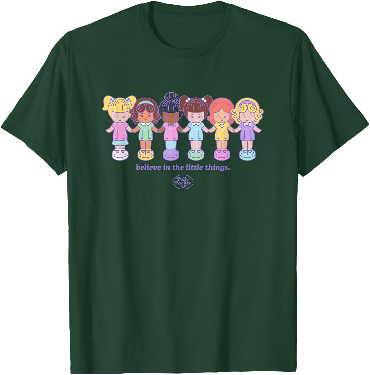 Polly Pocket - Believe in the Little Things Polly Dolls T-Shirt - T-Shirt | Forest