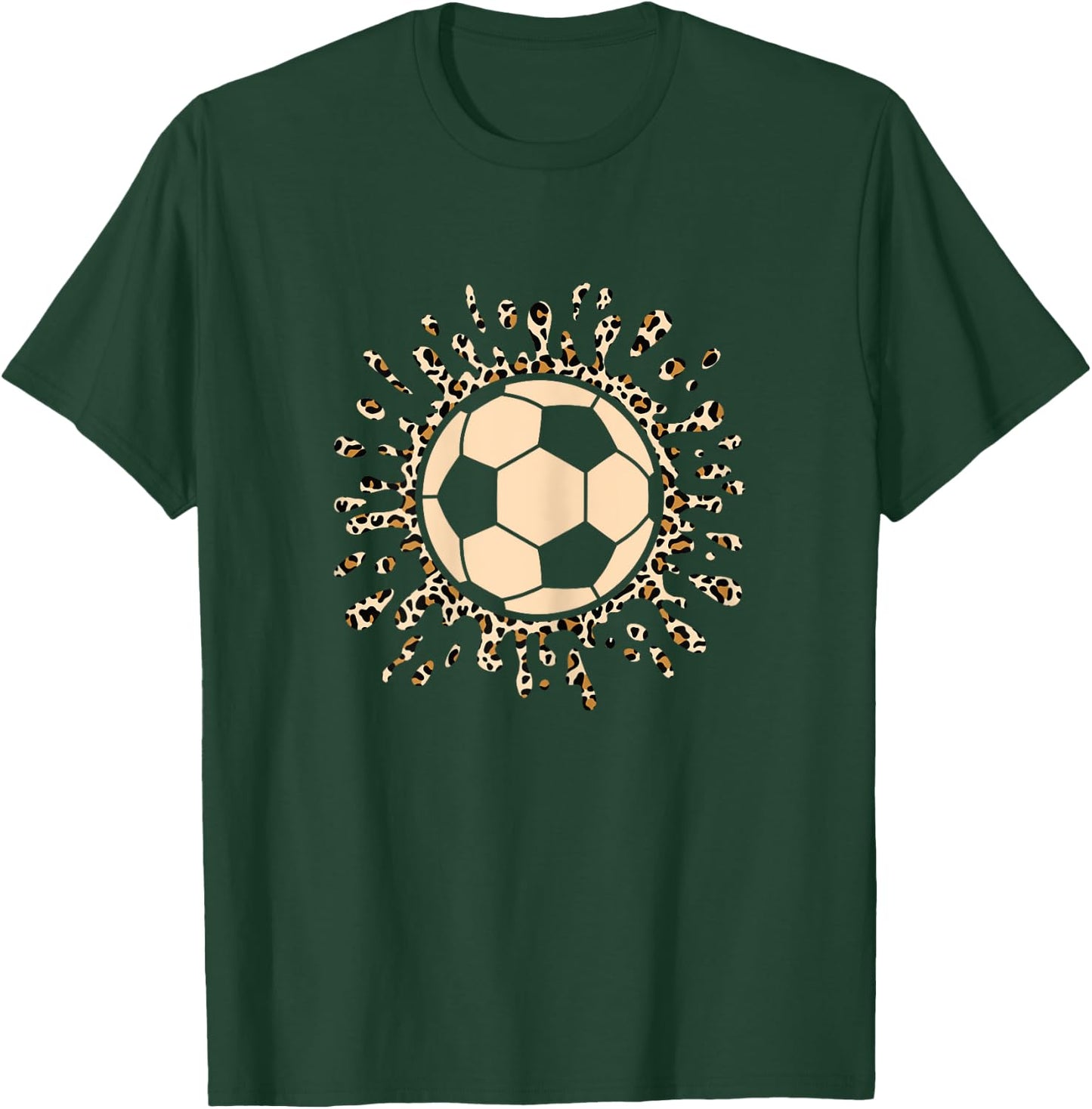 Soccer Ball Cute Soccer Lover Women Girls Kids T-Shirt - T-Shirt | Forest