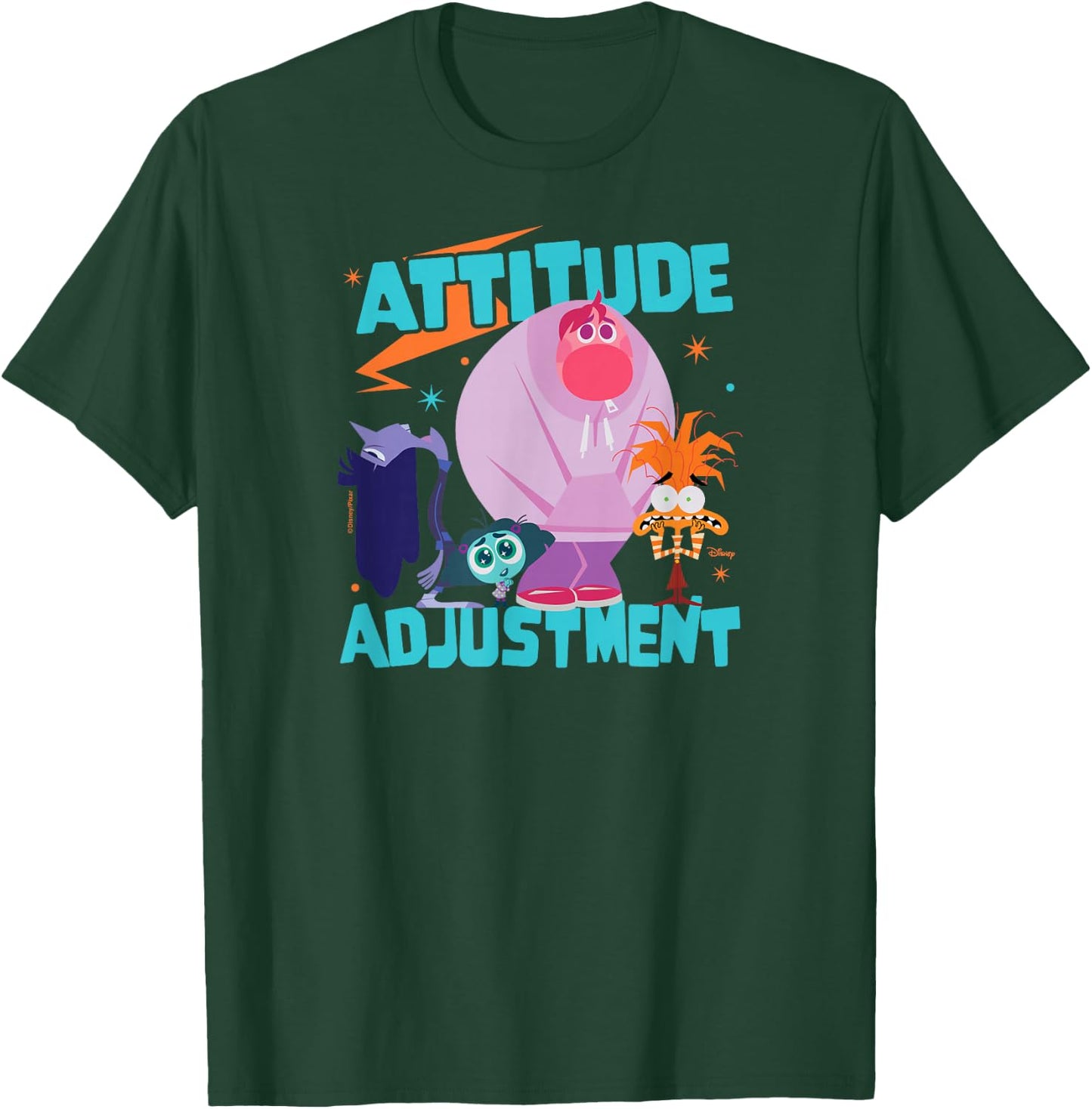 Inside Out 2 - Ennui Envy Embarrassment Anxiety Attitude T-Shirt - T-Shirt | Forest