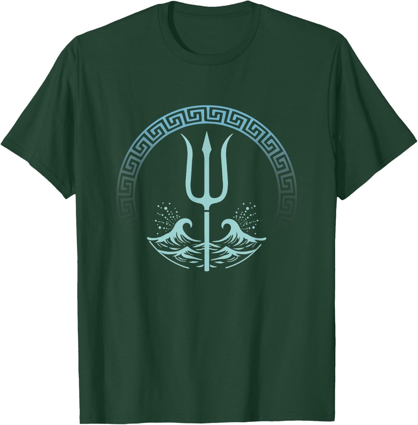 Poseidon Greek God Symbol T-Shirt - T-Shirt | Forest