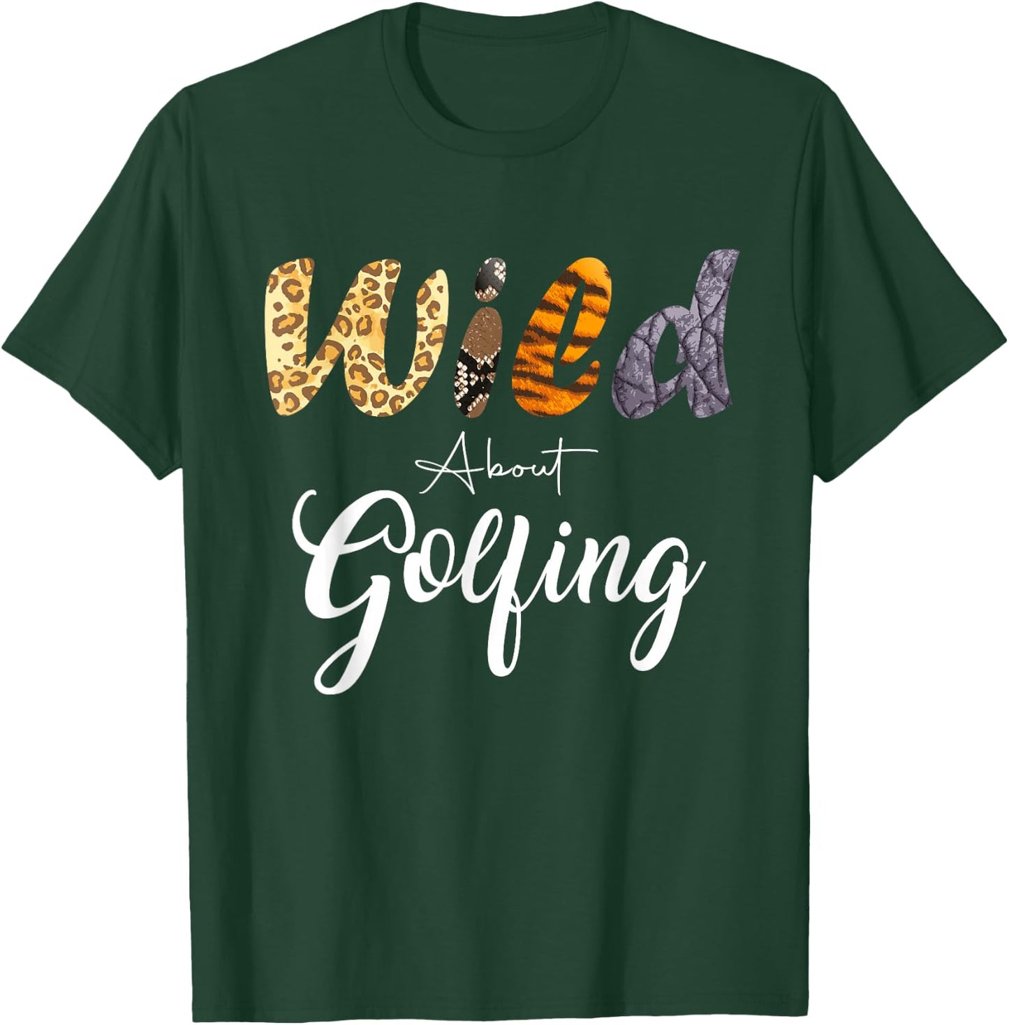 Leopard Wild About Golf Courses T-Shirt - T-Shirt | Forest