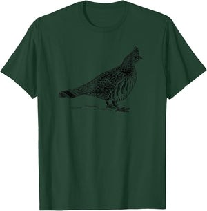 Grouse Bird Birdwatching Ornithologist T-Shirt - T-Shirt | Forest