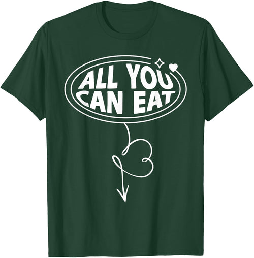 Crude Adult Humor Inappropriate Funny ALL YOU CAN EAT Arrow