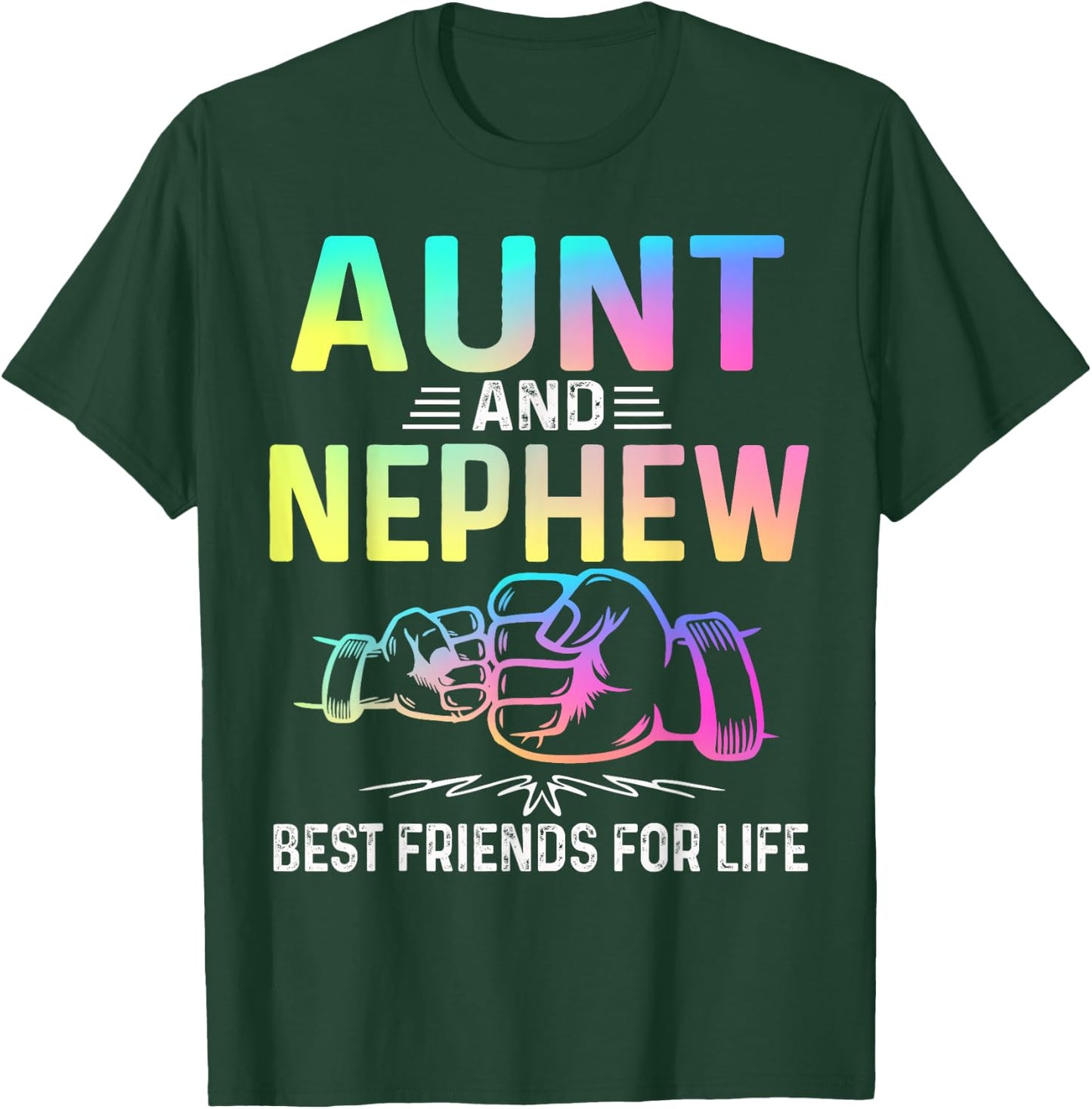 Aunt and Nephew Best Friends for Life Matching Aunt Nephew T-Shirt - T-Shirt | Forest