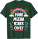 MEERA Vibes Only Cute Retro Girls MEERA Name T-Shirt - T-Shirt | Forest