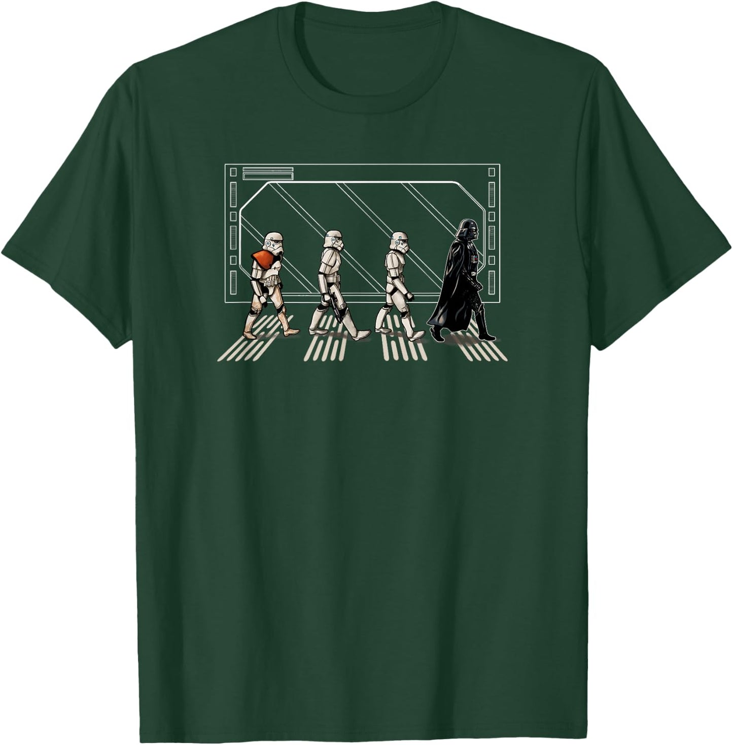 Star Wars Classic Darth Vader & Stormtroopers Abbey Road T-Shirt - T-Shirt | Forest