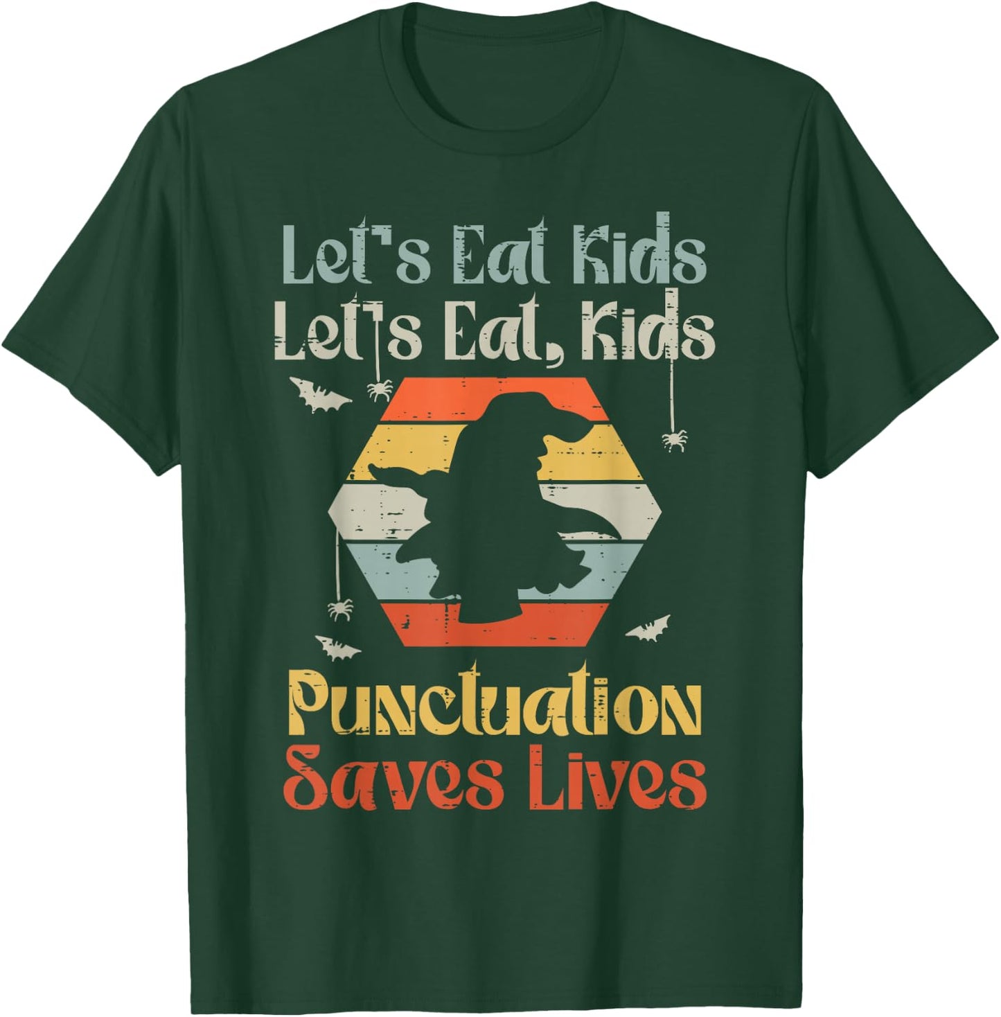 Halloween Lets Eat Kids Funny English Teacher Costume Women T-Shirt - T-Shirt | Forest