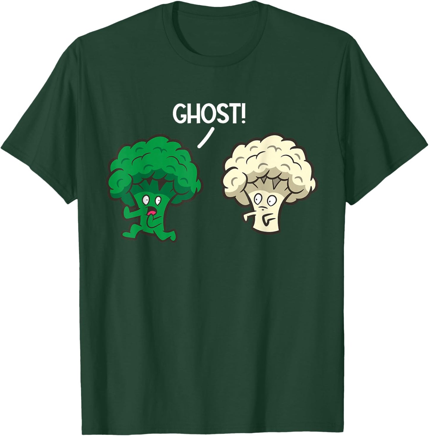 Broccoli Ghost Cauliflower T-Shirt - T-Shirt | Forest