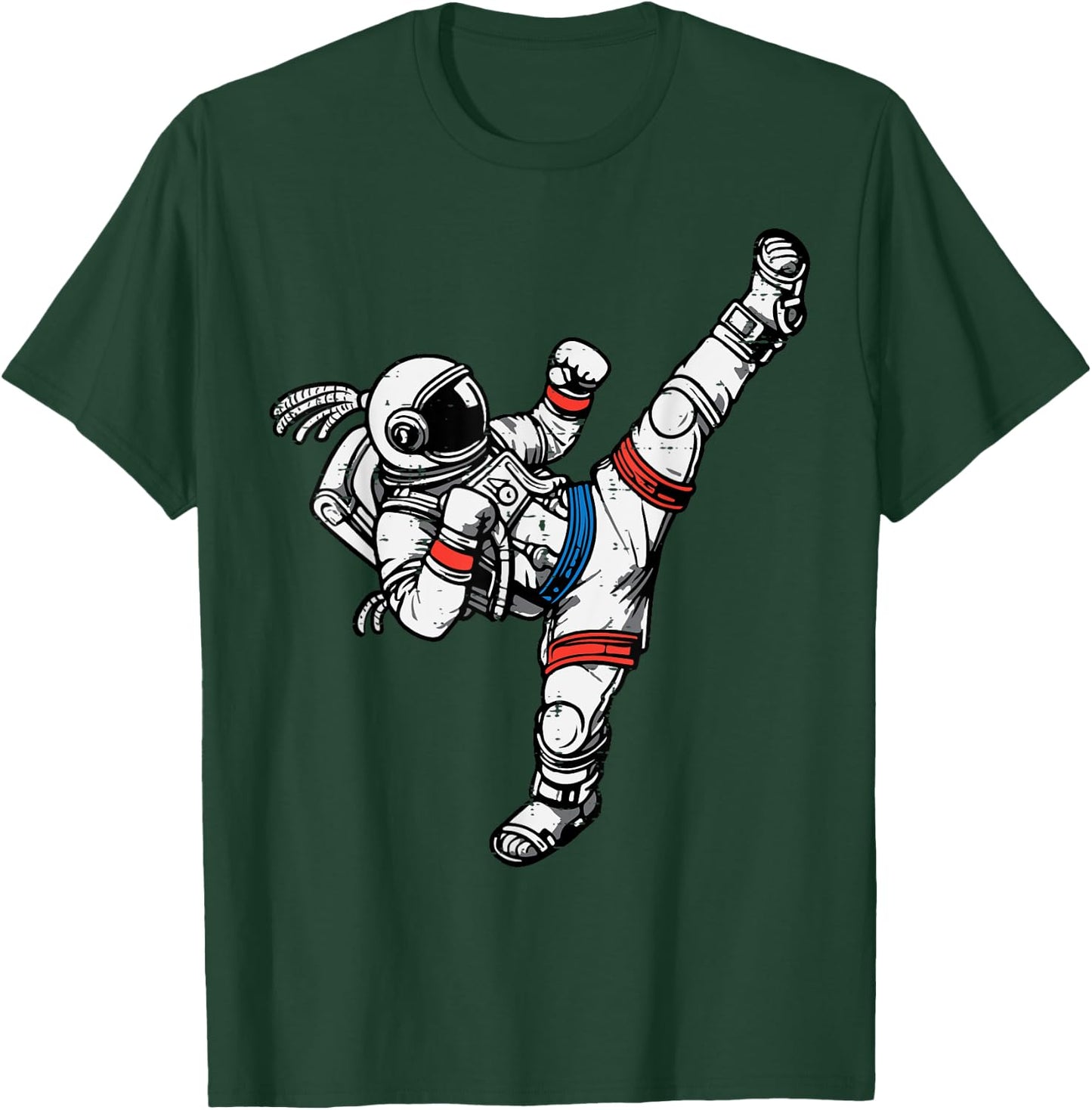 Astronaut Muay Thai Fighter Space Martial Arts Men Women Kid T-Shirt - T-Shirt | Forest