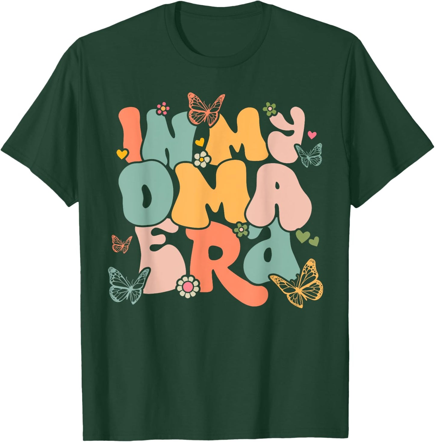 Retro Groovy In My Oma Era Mother's Day T-Shirt - T-Shirt | Forest