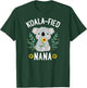 Koalafied Nana Koala Bear Sunflower Floral Mothers Day T-Shirt - T-Shirt | Forest
