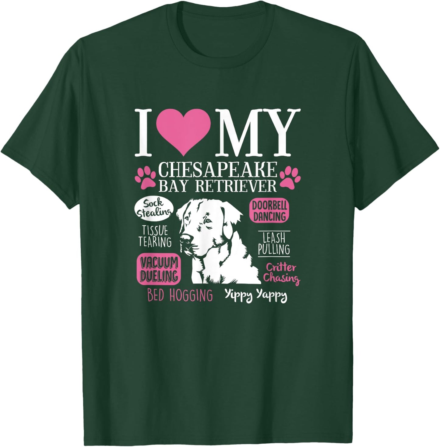 Dog Anatomy Of a Chesapeake Bay Retriever T-Shirt - T-Shirt | Forest