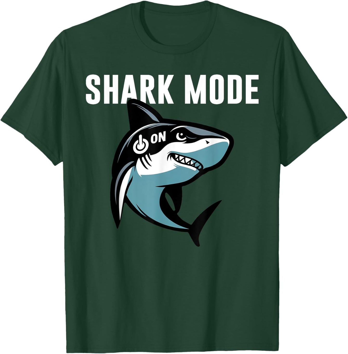 Cool Shark Shark Mode On Beach Funny Shark T-Shirt - T-Shirt | Forest