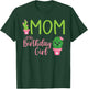 Mom of The Birthday Girl Cactus Boho Matching Family T-Shirt - T-Shirt | Forest