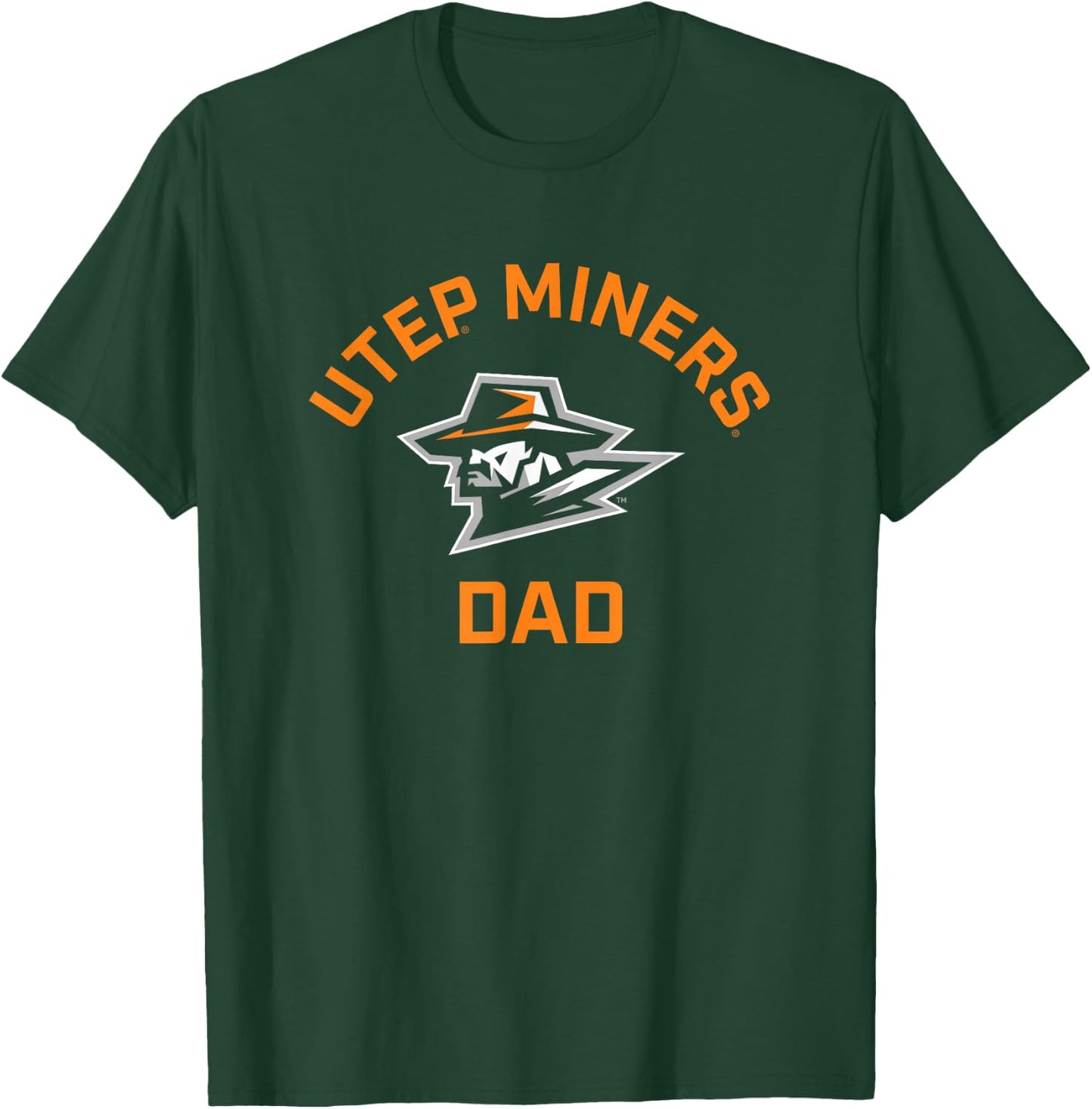 University of Texas El Paso UTEP Miners Arched Dad T-Shirt - T-Shirt | Forest