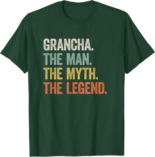 Grancha - Cool Funny Legend Welsh Father's Day T-Shirt - T-Shirt | Forest