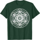 Metatron's Cube Flower of Life Minimal Sacred Geometry Art T-Shirt - T-Shirt | Forest