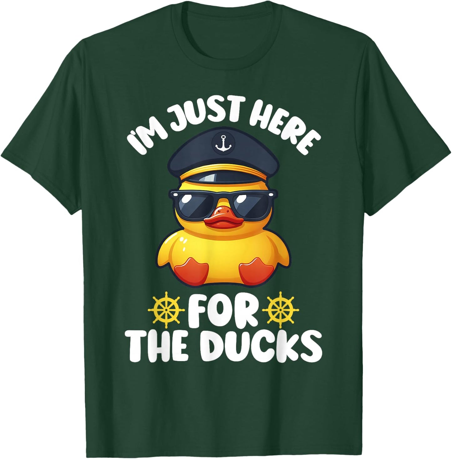 I'm Just Here for the Ducks Funny Cruising Matching Group T-Shirt - T-Shirt | Forest