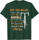 Long Miles On My Bicycle Funny Cycling Riders Bike Gift T-Shirt - T-Shirt | Forest