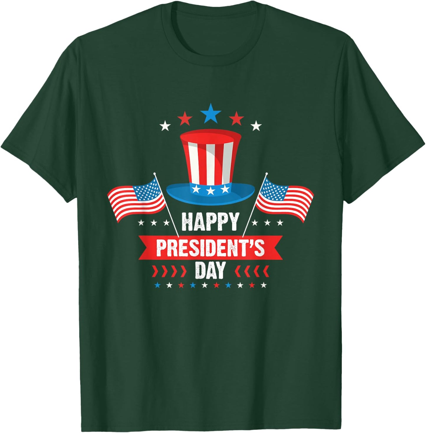 Cute Happy Presidents Day American Patriots Boys T-Shirt - T-Shirt | Forest
