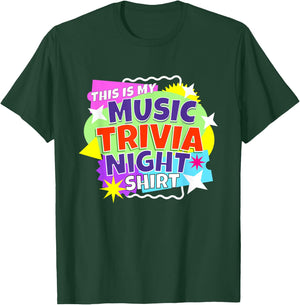 This Is My Music Trivia Night Shirt T-Shirt - T-Shirt | Forest